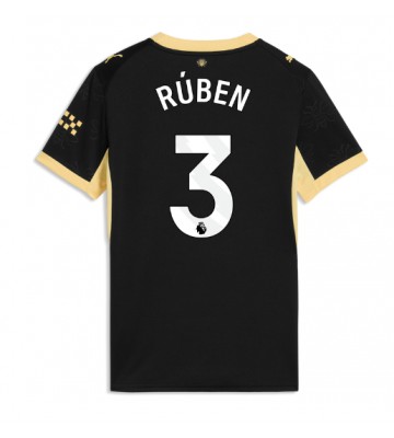 Manchester City Ruben Dias #3 Udebanetrøje Dame 2026-27 Kortærmet Manchester City Ruben Dias #3 Udebanetrøje Dame 2026-27 Kortærmet